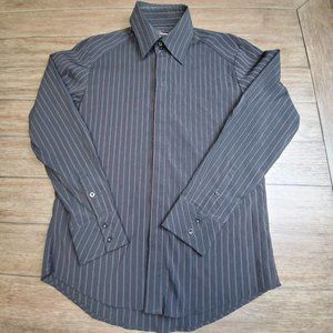 7 Diamond button up long sleeve shirt size M